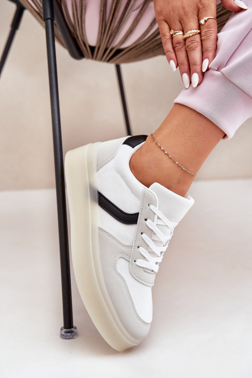 Faible Chaussures modèle baskets Féminin avec une plateforme couleur blanche Telmira