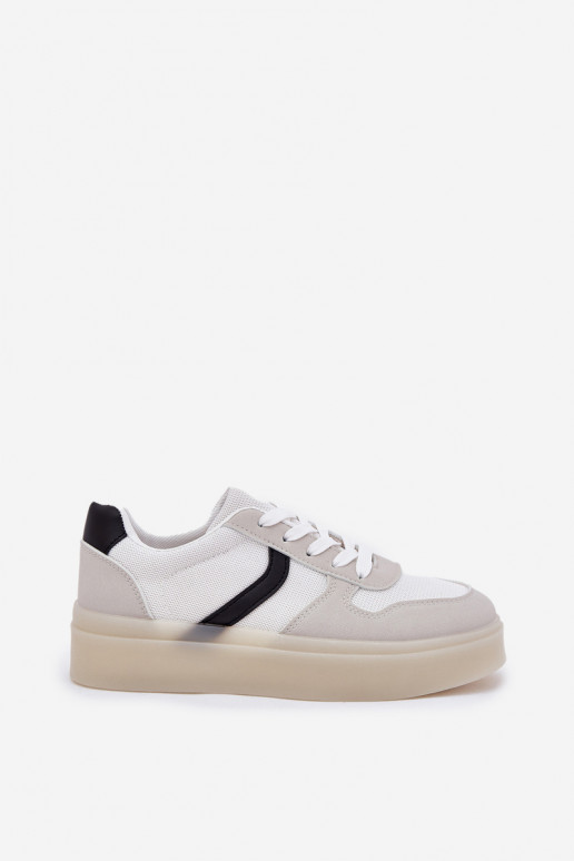 Faible Chaussures modèle baskets Féminin avec une plateforme couleur blanche Telmira