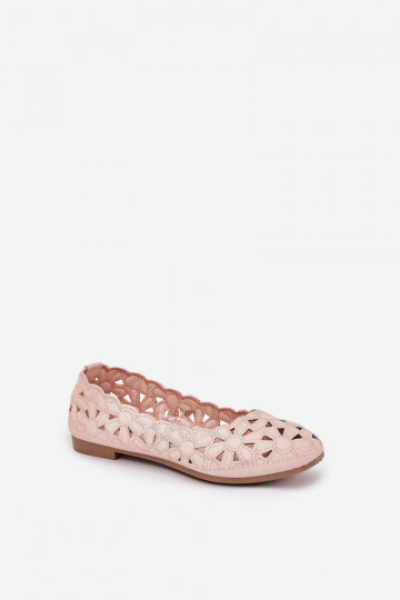 Ballerines avec éléments en dentelle pour enfants Zindira rose