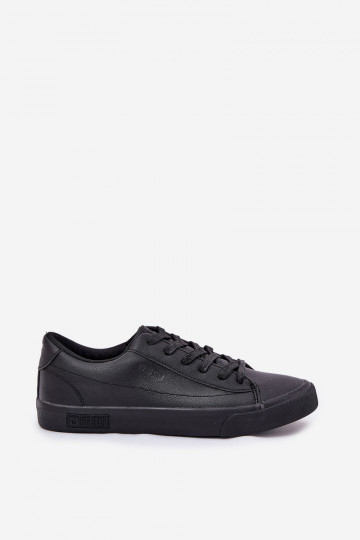 Baskets classiques pour hommes en cuir synthétique Big Star NN174252 noires 2