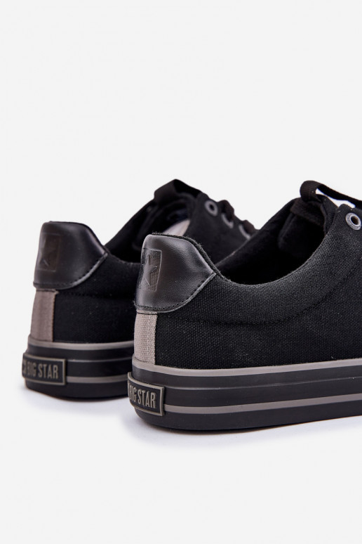 Faible Chaussures décontractées pour hommes Big Star NN174018 couleur noire