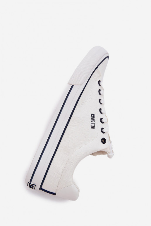Chaussures de loisirs basses pour hommes Big Star NN174017 blanches