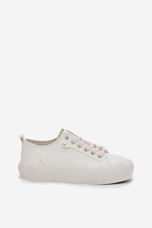 Chaussures de loisirs avec une plateforme en cuir écologique Big Star RR274A295 couleur blanche Chaussures de loisirs avec une plateforme en cuir écologique Big Star RR274A295 couleur blanche