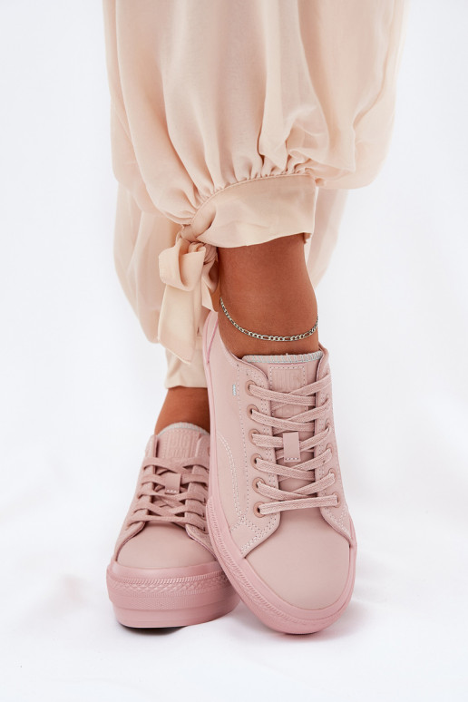 Chaussures de loisirs avec une plateforme en cuir écologique Big Star RR274A294 couleur rose Chaussures de loisirs avec une plateforme en cuir écologique Big Star RR274A294 couleur rose