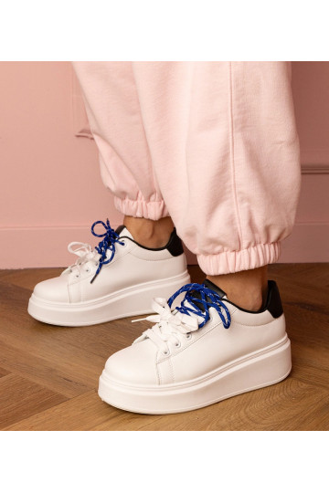 Baskets de sport blanches à... 2