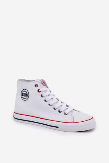Chaussures décontractées pour hommes Big Star NN174305 HI-POLY SYSTEM blanches