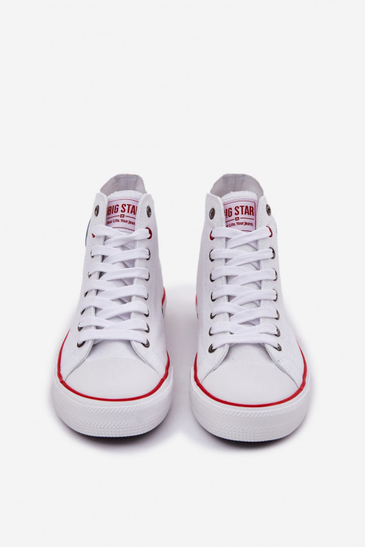  Chaussures décontractées pour hommes Big Star NN174305 HI-POLY SYSTEM couleur blanche