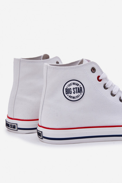  Chaussures décontractées pour hommes Big Star NN174305 HI-POLY SYSTEM couleur blanche