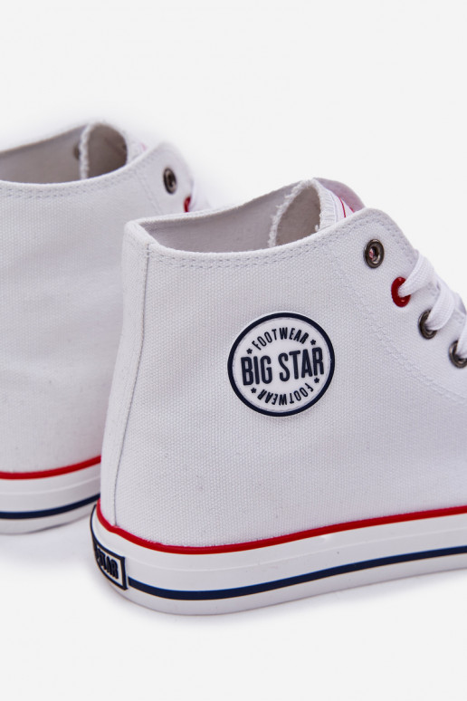  Chaussures décontractées pour hommes Big Star NN174305 HI-POLY SYSTEM couleur blanche