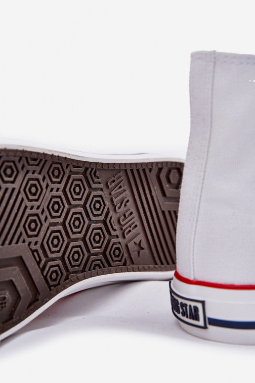  Chaussures décontractées pour hommes Big Star NN174305 HI-POLY SYSTEM couleur blanche