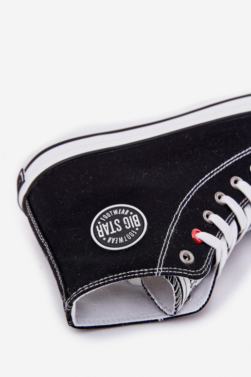 Chaussures décontractées pour hommes Big Star NN174304 HI-POLY SYSTEM couleur noire  Chaussures décontractées pour hommes Big Star NN174304 HI-POLY SYSTEM couleur noire