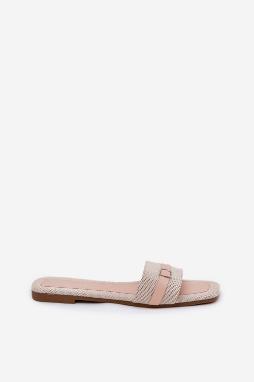 isocèle Pantoufles pour femmes avec des sangles I avec boucles beige Zilina isocèle Pantoufles pour femmes avec des sangles I avec boucles beige Zilina