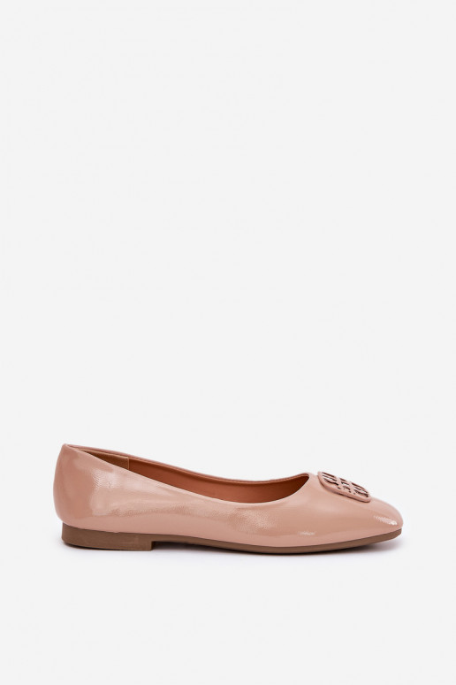 avec effet vernis Style élégant Ballerines Féminin Avec des décorations Detalem Vinceza 17377 beige avec effet vernis Style élégant Ballerines Féminin Avec des décorations Detalem Vinceza 17377 beige