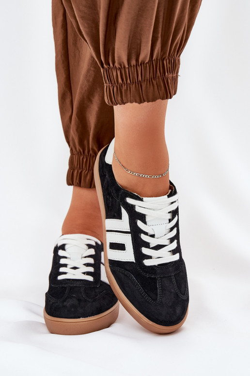 Chaussures modèle baskets baskets en daim Vinceza 79517 couleur noire Chaussures modèle baskets baskets en daim Vinceza 79517 couleur noire