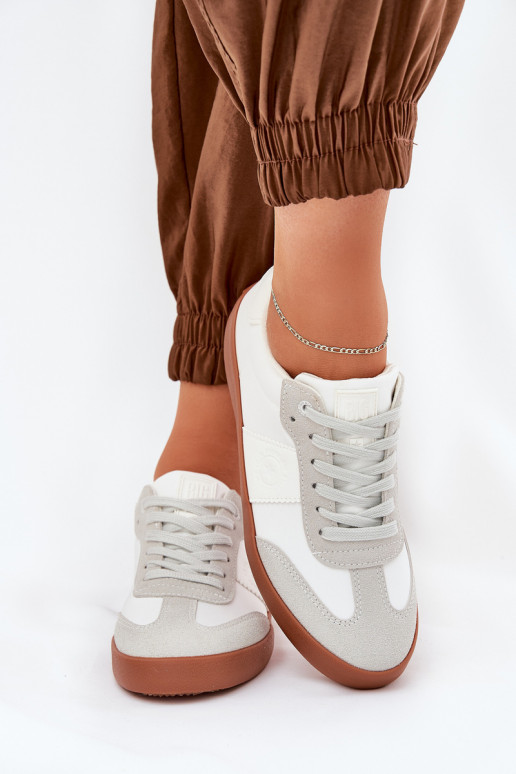 Chaussures modèle baskets Féminin Big Star RR274371 Blanc-couleur grise Chaussures modèle baskets Féminin Big Star RR274371 Blanc-couleur grise