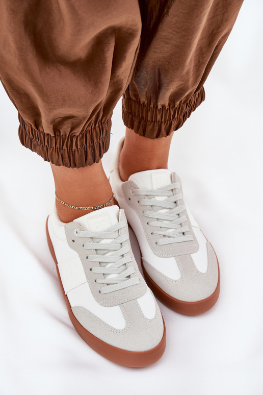 Chaussures modèle baskets Féminin Big Star RR274371 Blanc-couleur grise Chaussures modèle baskets Féminin Big Star RR274371 Blanc-couleur grise