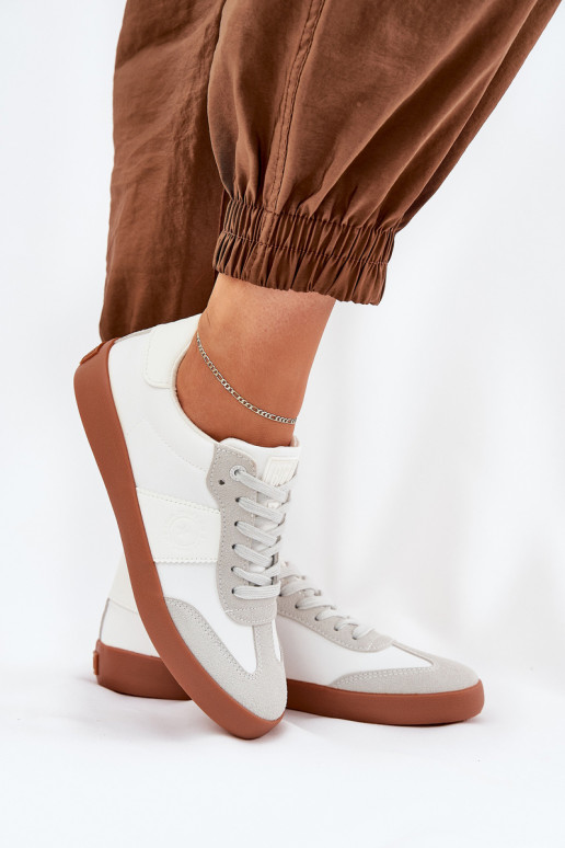 Chaussures modèle baskets Féminin Big Star RR274371 Blanc-couleur grise Chaussures modèle baskets Féminin Big Star RR274371 Blanc-couleur grise