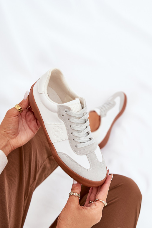 Chaussures modèle baskets Féminin Big Star RR274371 Blanc-couleur grise Chaussures modèle baskets Féminin Big Star RR274371 Blanc-couleur grise