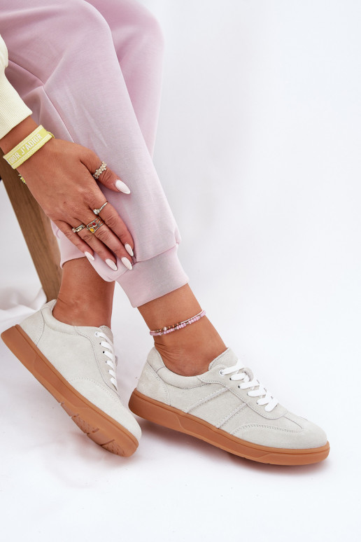 en daim Faible Chaussures modèle baskets Féminin couleur grise Paliana en daim Faible Chaussures modèle baskets Féminin couleur grise Paliana