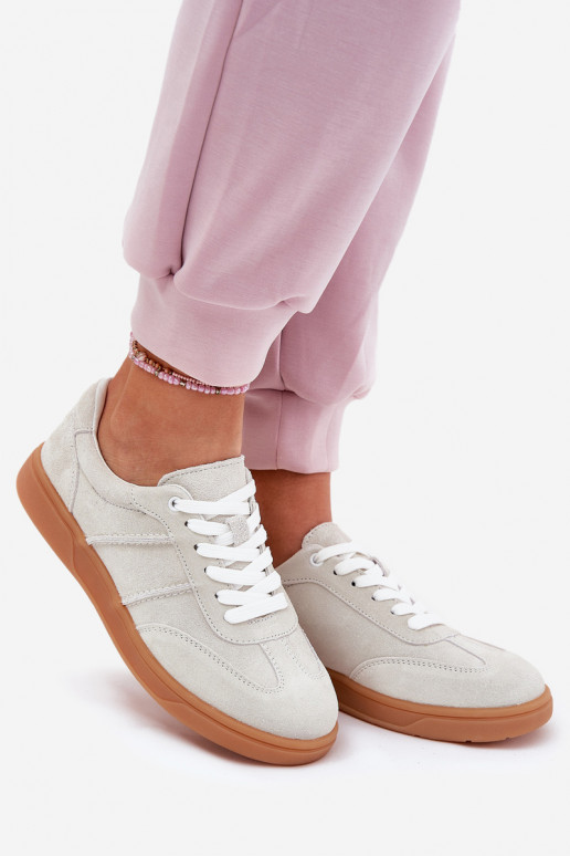 en daim Faible Chaussures modèle baskets Féminin couleur grise Paliana en daim Faible Chaussures modèle baskets Féminin couleur grise Paliana