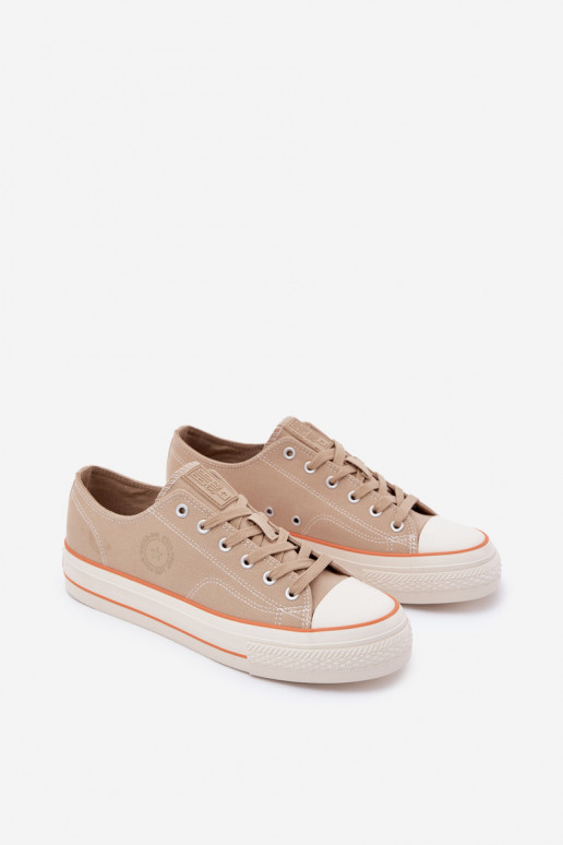 Chaussures décontractées pour hommes avec une plateforme Big Star RR174323 beige Chaussures décontractées pour hommes avec une plateforme Big Star RR174323 beige