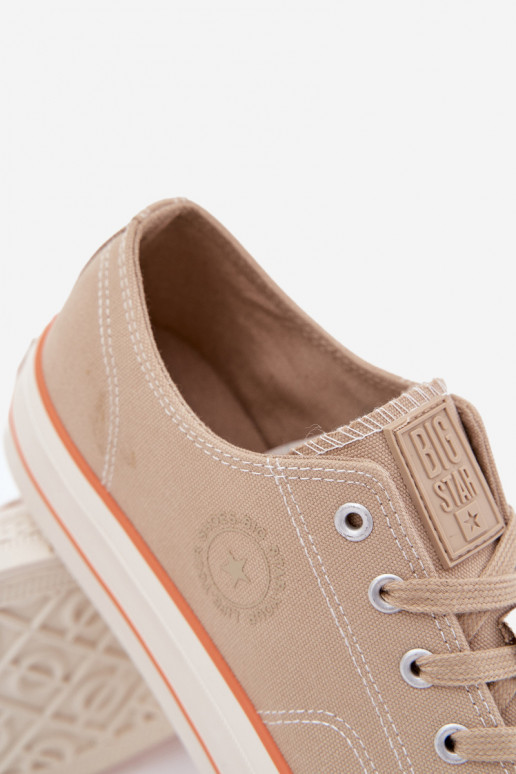 Chaussures décontractées pour hommes avec une plateforme Big Star RR174323 beige Chaussures décontractées pour hommes avec une plateforme Big Star RR174323 beige