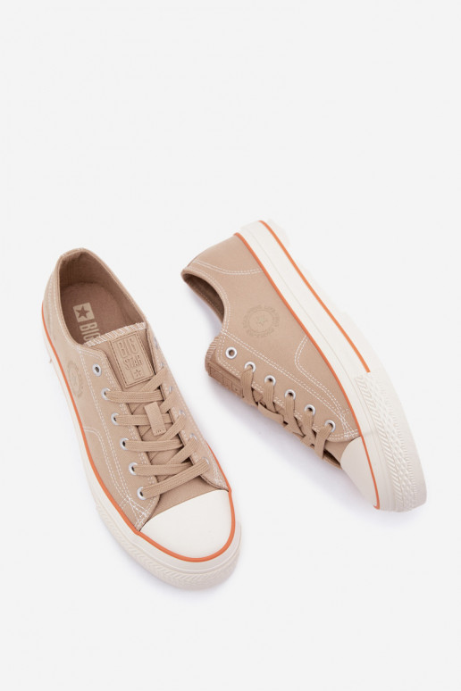 Chaussures décontractées pour hommes avec une plateforme Big Star RR174323 beige Chaussures décontractées pour hommes avec une plateforme Big Star RR174323 beige