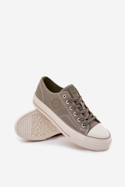 Chaussures décontractées pour hommes avec une plateforme Big Star RR174325 couleur verte Chaussures décontractées pour hommes avec une plateforme Big Star RR174325 couleur verte