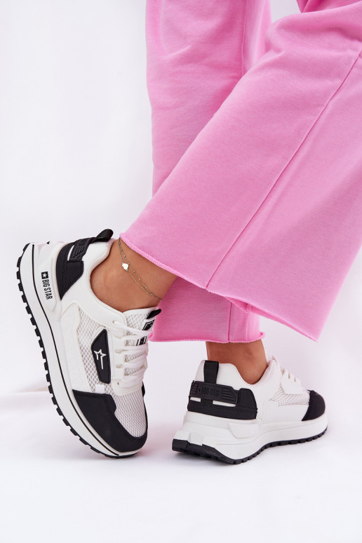 baskets Féminin avec une plateforme Big Star RR274A223 HI-POLY SYSTEM Blanc-couleur noire baskets Féminin avec une plateforme Big Star RR274A223 HI-POLY SYSTEM Blanc-couleur noire