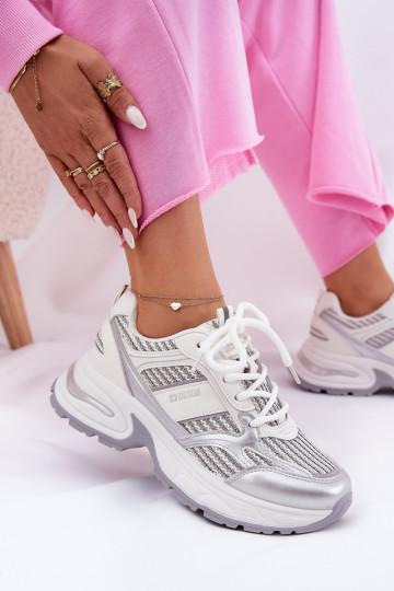 Chaussures modèle baskets Féminin Big Star RR274A195 couleur blanche