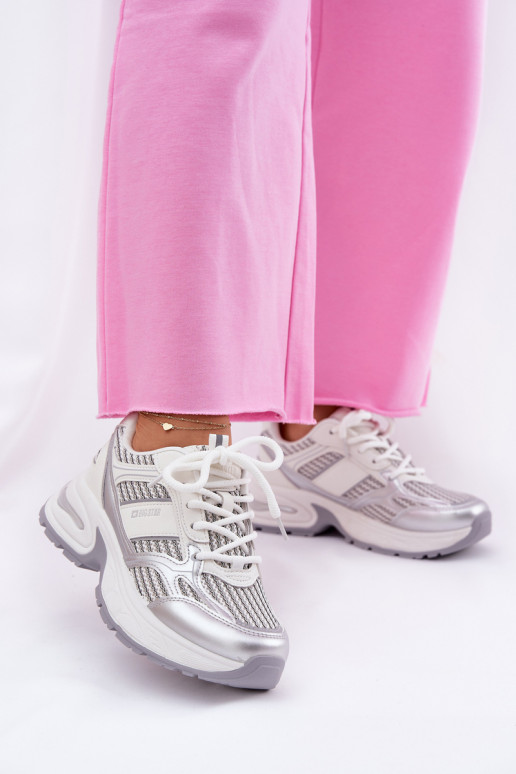 Chaussures modèle baskets Féminin Big Star RR274A195 couleur blanche Chaussures modèle baskets Féminin Big Star RR274A195 couleur blanche