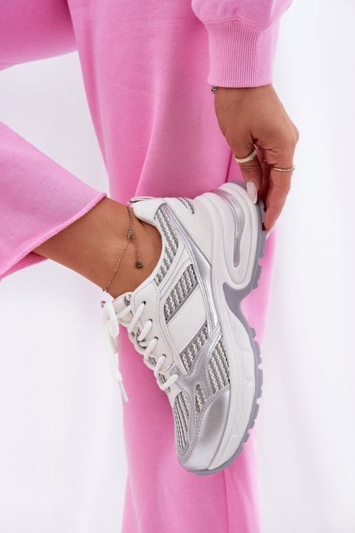 Chaussures modèle baskets Féminin Big Star RR274A195 couleur blanche Chaussures modèle baskets Féminin Big Star RR274A195 couleur blanche