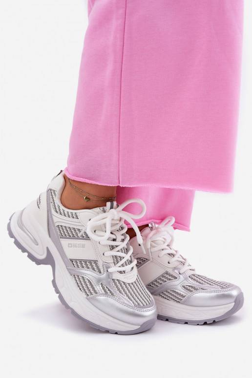 Chaussures modèle baskets Féminin Big Star RR274A195 couleur blanche Chaussures modèle baskets Féminin Big Star RR274A195 couleur blanche