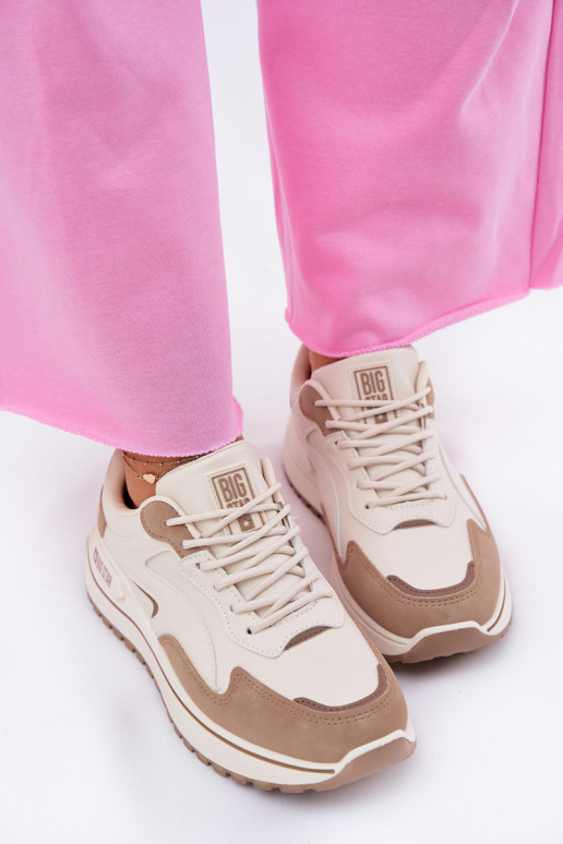 Chaussures modèle baskets Féminin Big Star RR274A216 HI-POLY SYSTEM beige Chaussures modèle baskets Féminin Big Star RR274A216 HI-POLY SYSTEM beige