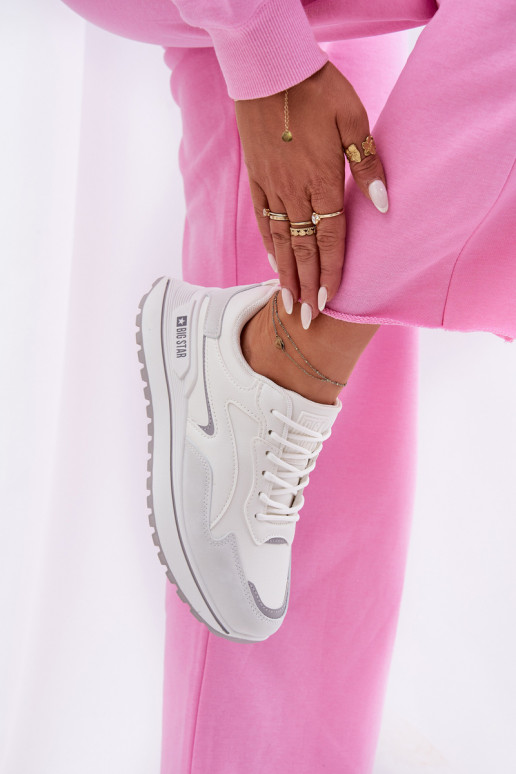 Chaussures modèle baskets Féminin Big Star RR274A213 HI-POLY SYSTEM couleur blanche Chaussures modèle baskets Féminin Big Star RR274A213 HI-POLY SYSTEM couleur blanche