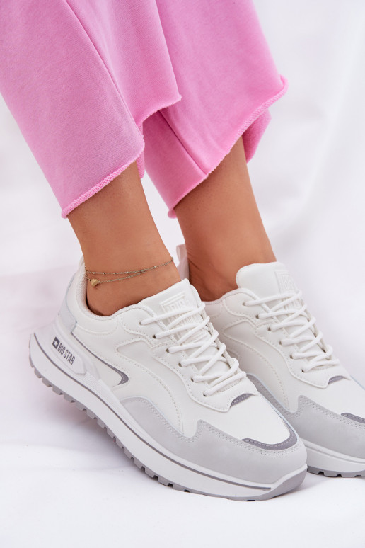 Chaussures modèle baskets Féminin Big Star RR274A213 HI-POLY SYSTEM couleur blanche Chaussures modèle baskets Féminin Big Star RR274A213 HI-POLY SYSTEM couleur blanche