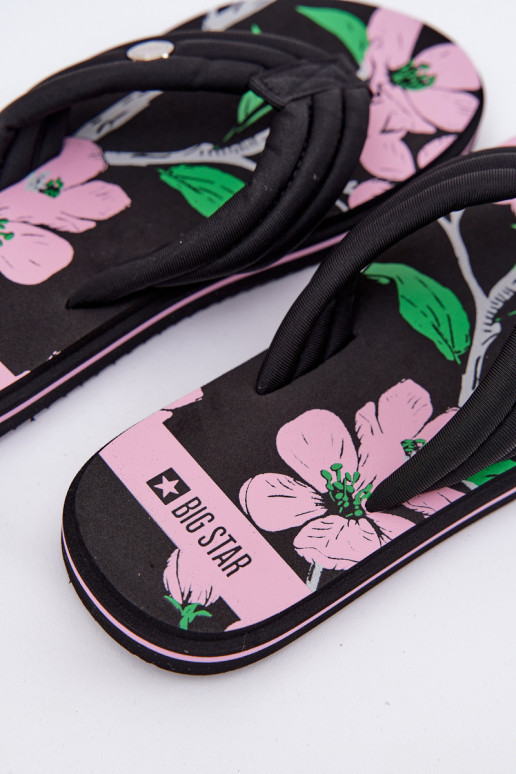 Chaussons Pantoufles pour femmes Pantoufles légères Big Star RR274A111 couleur noire Chaussons Pantoufles pour femmes Pantoufles légères Big Star RR274A111 couleur noire