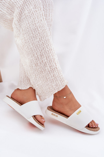 Chaussons blancs pour femmes Big Star RR274A103