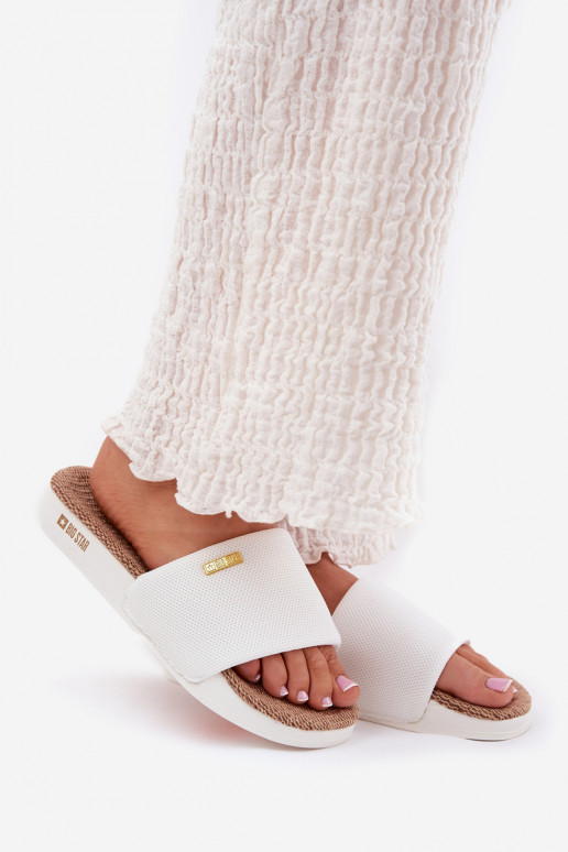 Pantoufles pour femmes Big Star RR274A103 couleur blanche