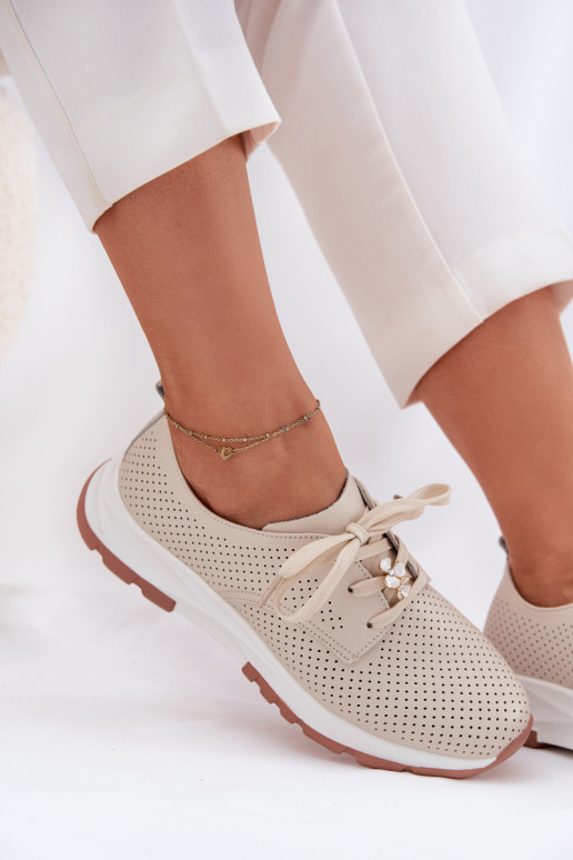 Peau chaussures Féminin Z Przypinką Artiker 54C1811 beige Peau chaussures Féminin Z Przypinką Artiker 54C1811 beige