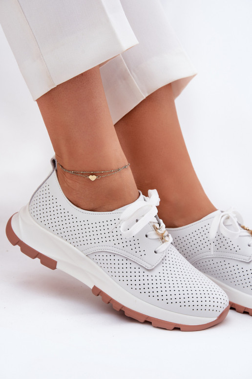 Peau chaussures Féminin Z Przypinką Artiker 54C1810 couleur blanche Peau chaussures Féminin Z Przypinką Artiker 54C1810 couleur blanche