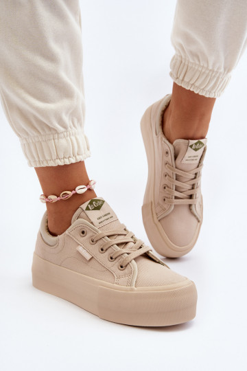 Chaussures de loisirs avec une plateforme Lee Cooper LCDANS-24-31-2181 beige