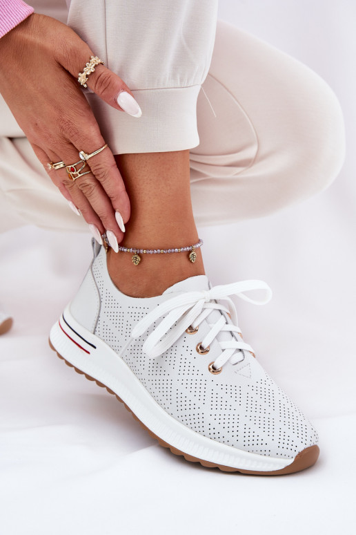 Peau  chaussures Féminin Artiker 54C1758 couleur blanche