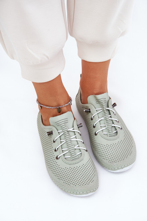 chaussures Féminin Fabriqué en cuir naturel Artiker 54C0833 vert clair chaussures Féminin Fabriqué en cuir naturel Artiker 54C0833 vert clair