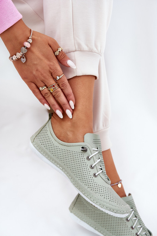 chaussures Féminin Fabriqué en cuir naturel Artiker 54C0833 vert clair chaussures Féminin Fabriqué en cuir naturel Artiker 54C0833 vert clair