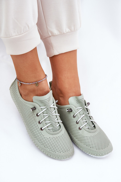 chaussures Féminin Fabriqué en cuir naturel Artiker 54C0833 vert clair chaussures Féminin Fabriqué en cuir naturel Artiker 54C0833 vert clair