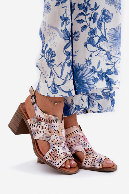 avec des éléments ajourés Sandales à talons hauts pour femme Couleurs différentes Tosine