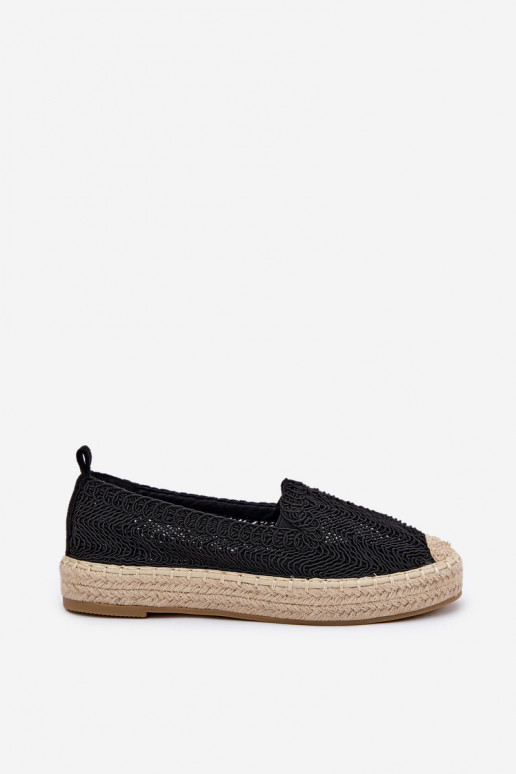 Espadrilles avec une plateforme Vinceza 17392 couleur noire Espadrilles avec une plateforme Vinceza 17392 couleur noire