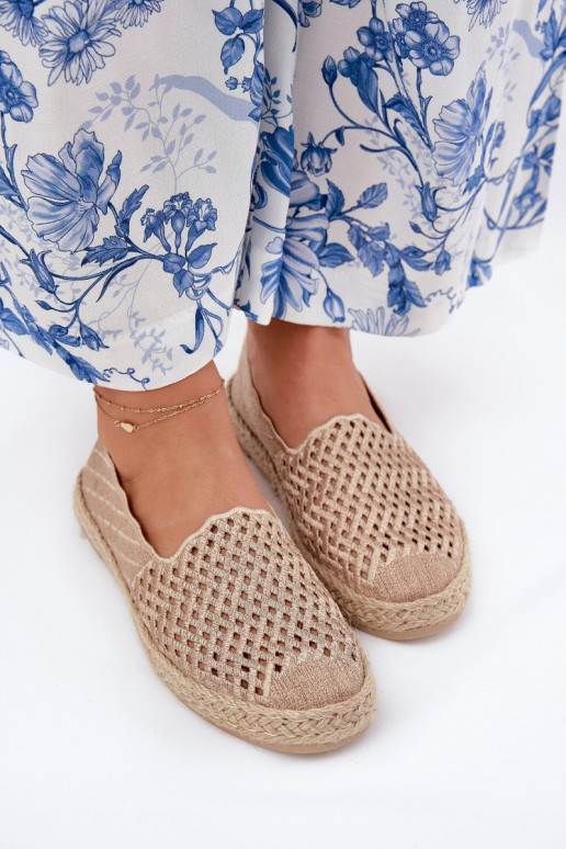 Espadrilles Avec tresse Vinceza 13625 beige