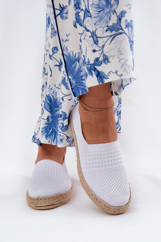 Féminin espadrilles Avec tresse Vinceza 13624 couleur blanche Féminin espadrilles Avec tresse Vinceza 13624 couleur blanche